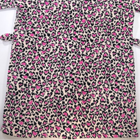Victoria’s Secret Plush Pink Hearts Bathrobe Size XS/S - Picture 7 of 12